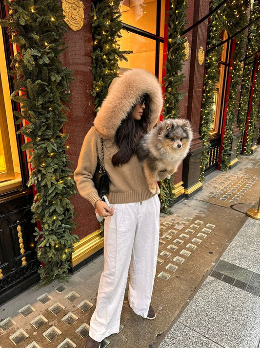 Gilet en fourrure - MARRON